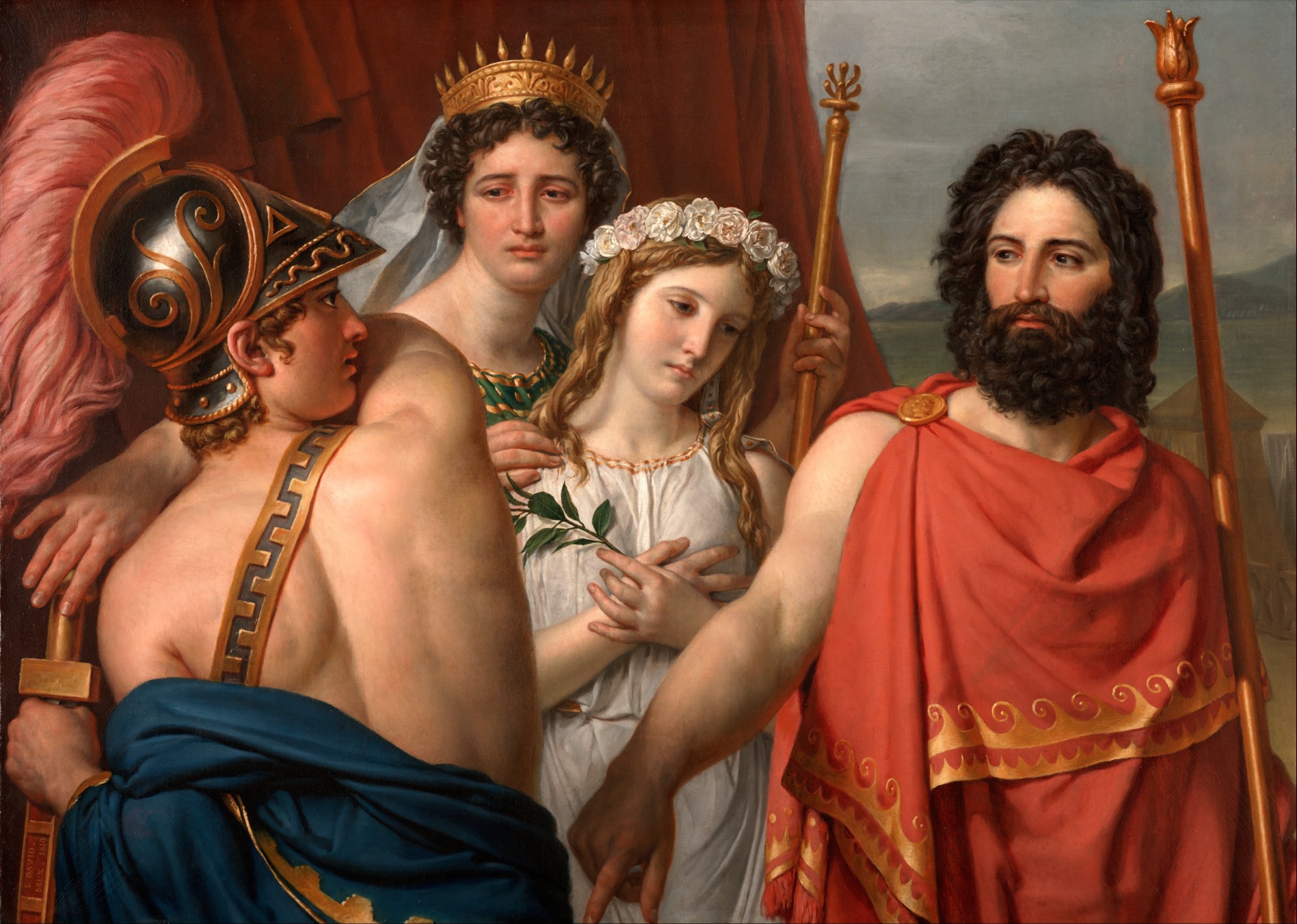 classical painting, the anger of Achilles, Trojan war